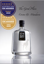 Load image into Gallery viewer, BACK 20th MAY.  The Good Place Gin - Best in Class Trophy &amp; Gold Medal 2023 Australian Gin Awards. Features Cocoa and Mandarin
